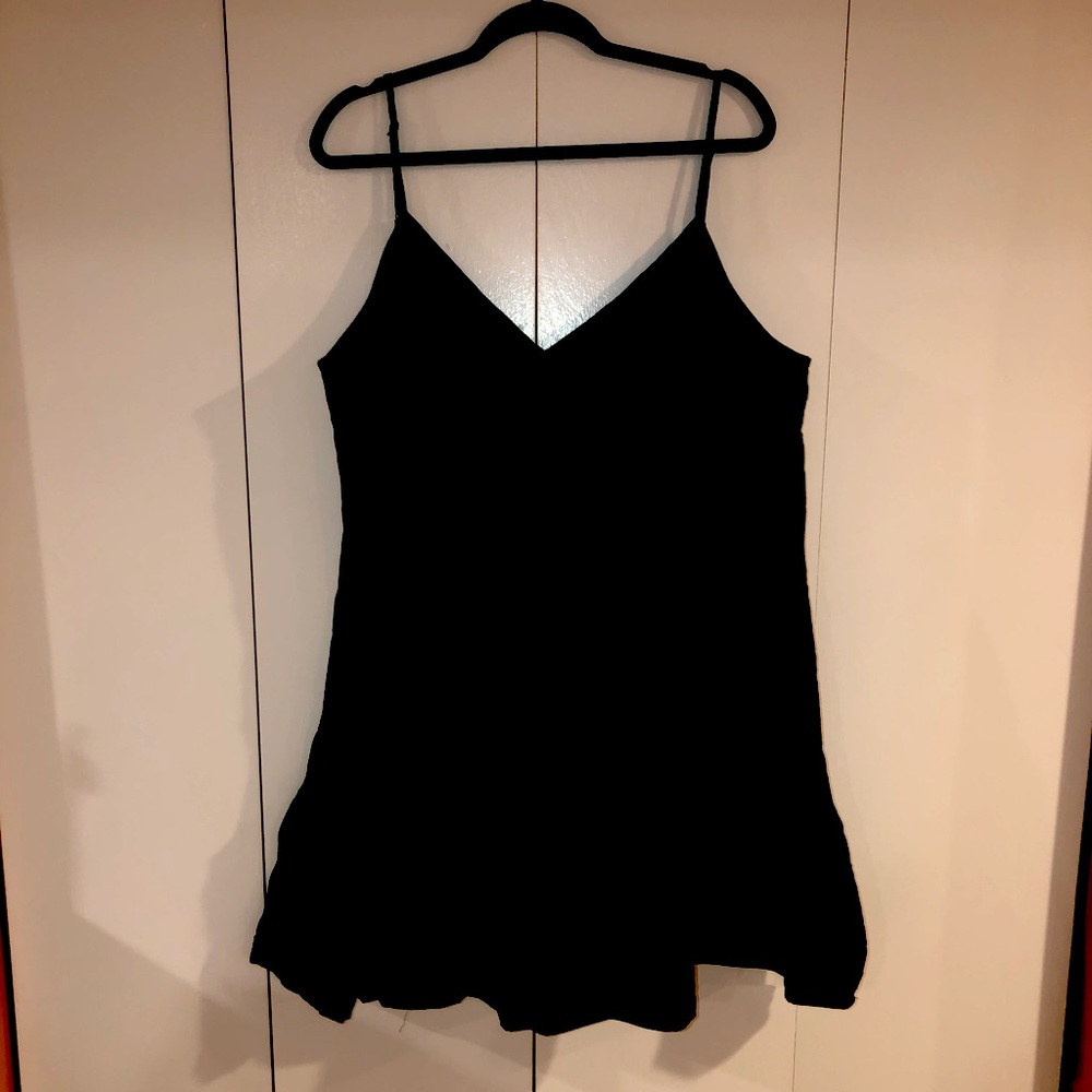 Adorable light weight black dress.
